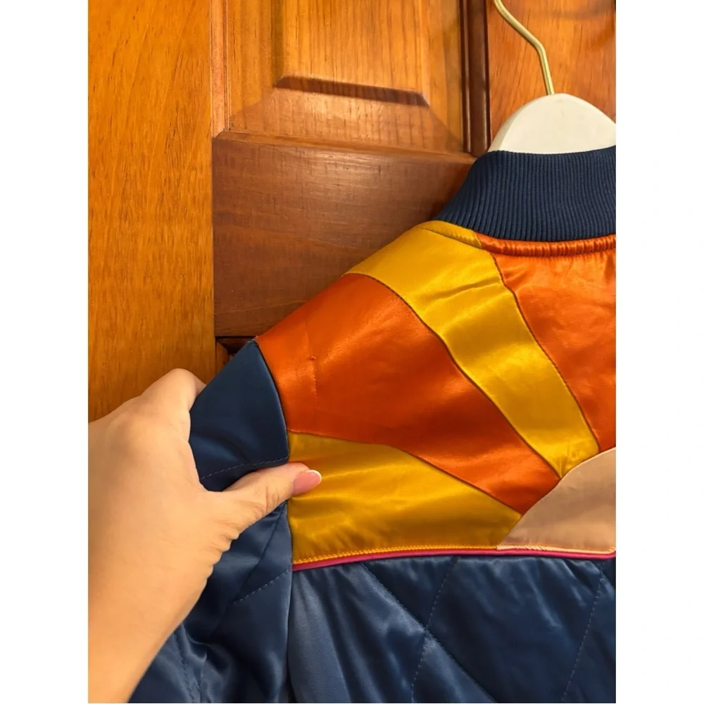 Classic Rock Couture Original Blue Rising Sun Bomber Jacket - XS - Picture 8 of 10